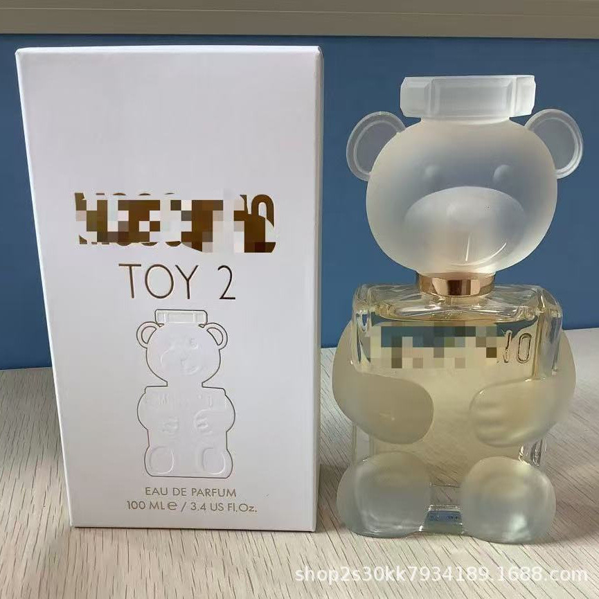 Cross-Border Trade Teddy Bear Perfume 100ml ตุ๊กตาหมีสีทอง/ตุ๊กตาหมีสีขาว/ตุ๊กตาหมีสีดํา 100ml