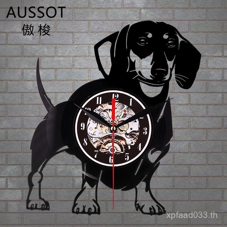 Luminous Creative Wall Clock Light Control บันทึกไวนิลนาฬิกา led Wall Clock ไวนิล Retro นาฬิกาผนัง N