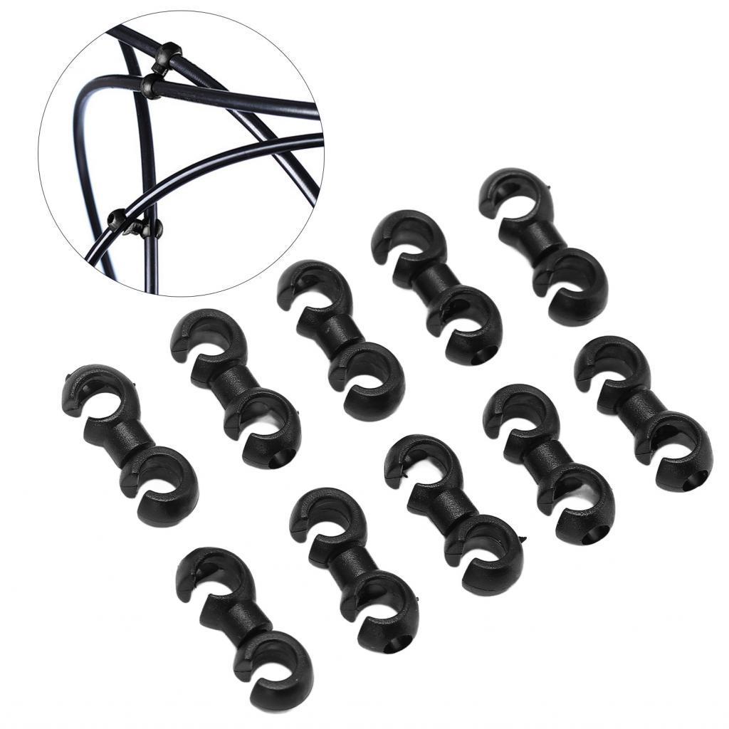 Rubikcube Alomejor จักรยานเบรค Cabs Loop คลิป Light Hub สําหรับพวงมาลัยแบบยืดหยุ่น 10 ชิ้น Handcuffs