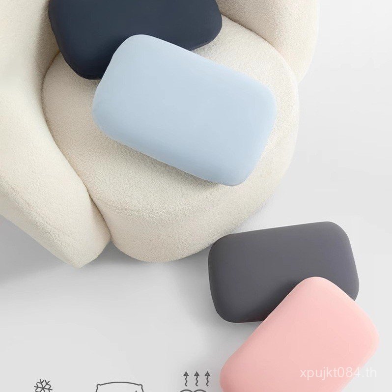 ผ้าไหมน้ําแข็งหมอนงีบสํานักงานพักกลางวันนักเรียนน้ํายางนอนหมอนเอวหมอนนอนนอนหมอนขนาดเล็กหมอนเด็ก 4UTX