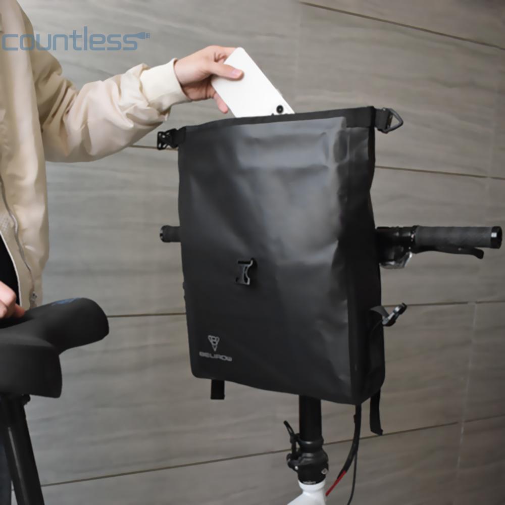 COU กระเป๋าเก็บของกันน้ํากรอบหลอดกระเป๋า 9L กระเป๋าสกู๊ตเตอร์ไฟฟ้าขี่จักรยานอุปกรณ์เสริมสําหรับจักรย