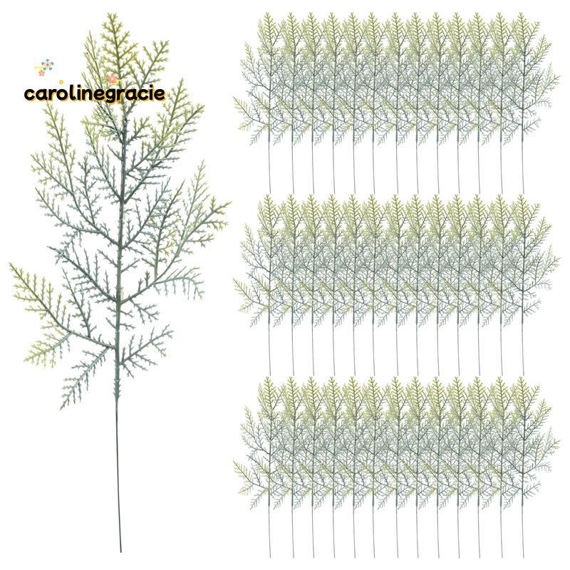 40 ชิ้นประดิษฐ์ Cedar Sprigs Faux Cedar สาขา Cedar Stems Sprigs Picks DIY อุปกรณ์เสริมสําหรับคริสต์ม