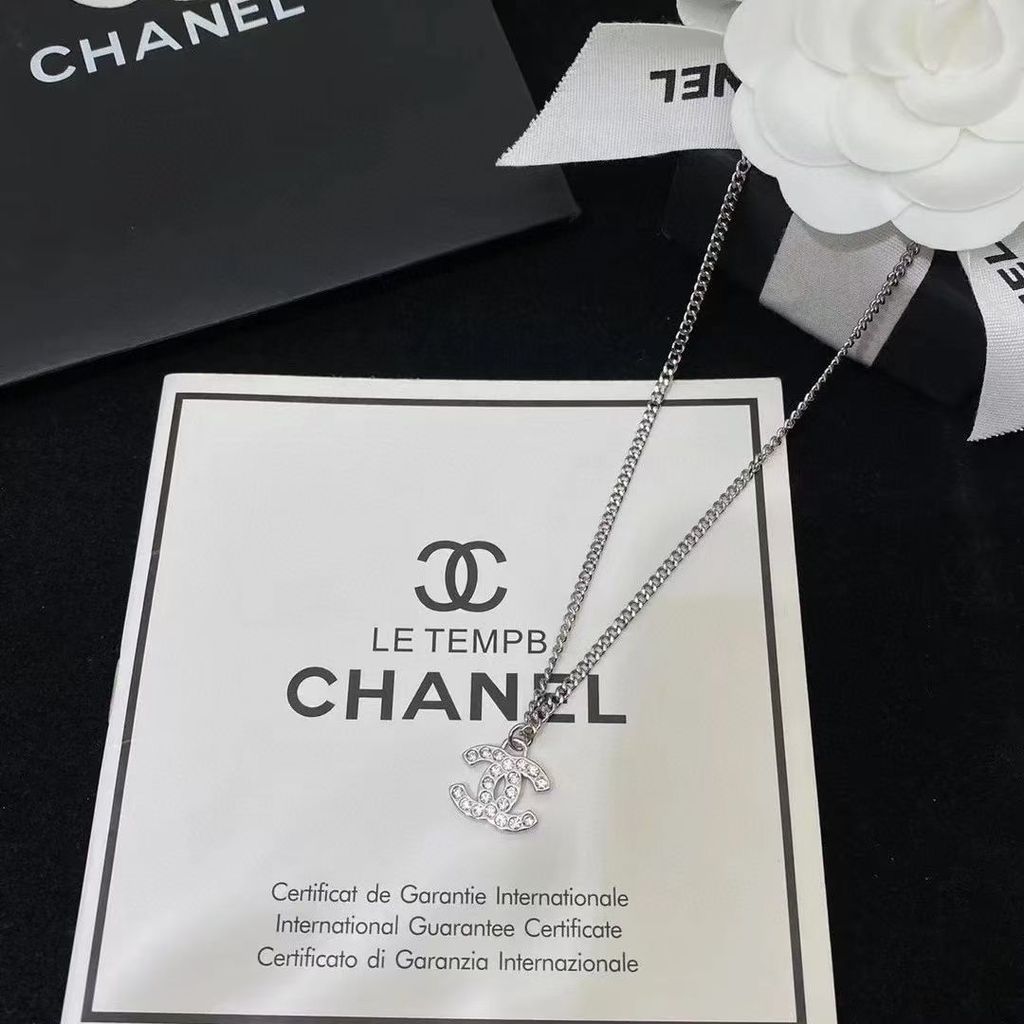 CHANEL 1177 สร้อยคออเนกประสงค์ เพชรสังเคราะห์เต็มตัว ดีไซน์หรูหรา
