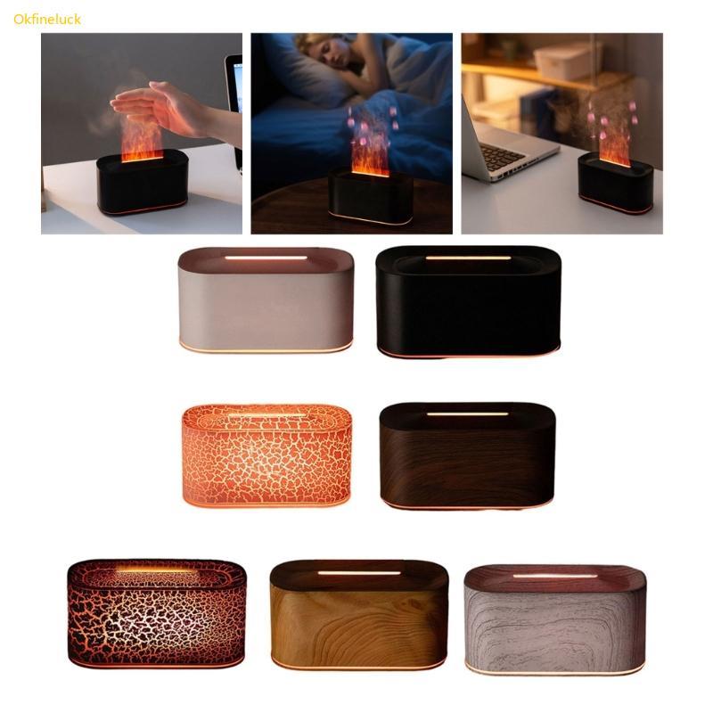 OKFI เครื่องกระจายจําลองเปลวไฟเงียบพร้อมนาฬิกา 3 ชั่วโมงและอาคาร ABS สําหรับ Ease Sectors