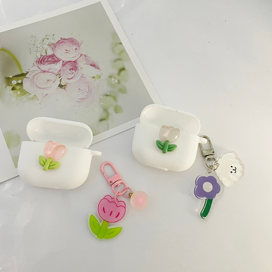 ดอกไม้น่ารักหูฟังสําหรับ Bowers & Wilkins Pi6 PI7 PI8 เคสซิลิโคนกล่องได้ยิน