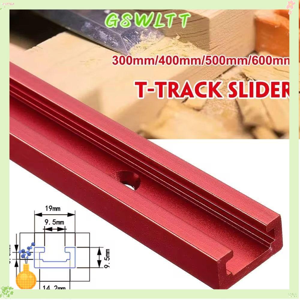 GSWLTT 1 ชิ้น T-Slot Track, T Slider Fixture Slot สไลด์สไลด์ท่องเที่ยว Rail T-Track, ทนทาน 19 ประเภท