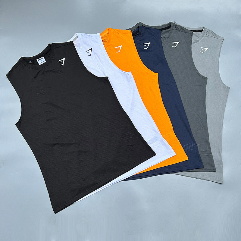 Gymshark arrival Quick-Dry Vest for Men, Fitness Training, Breathable Mesh, Lightweight Sleeveless