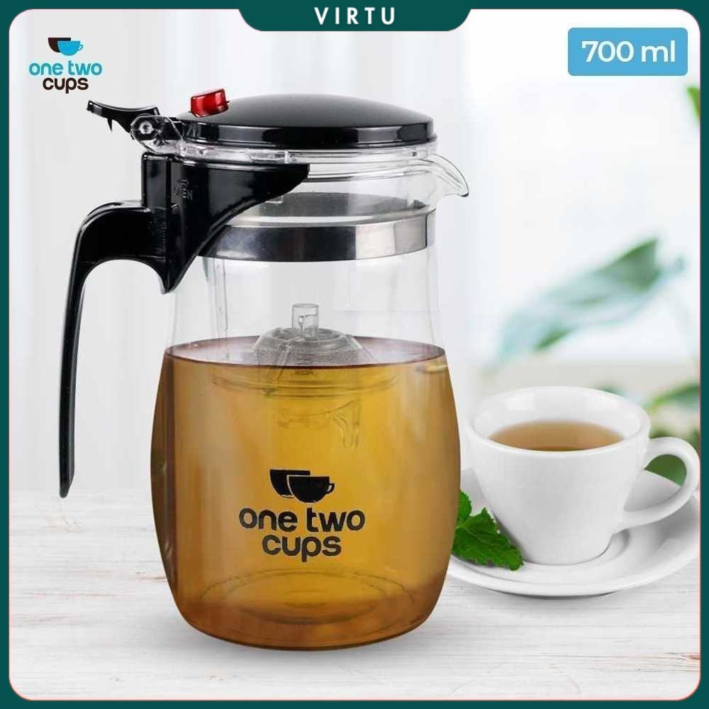 เหยือกชากาแฟแก้ว One Two Cups พร้อมที่กรอง 700ml - TP-757