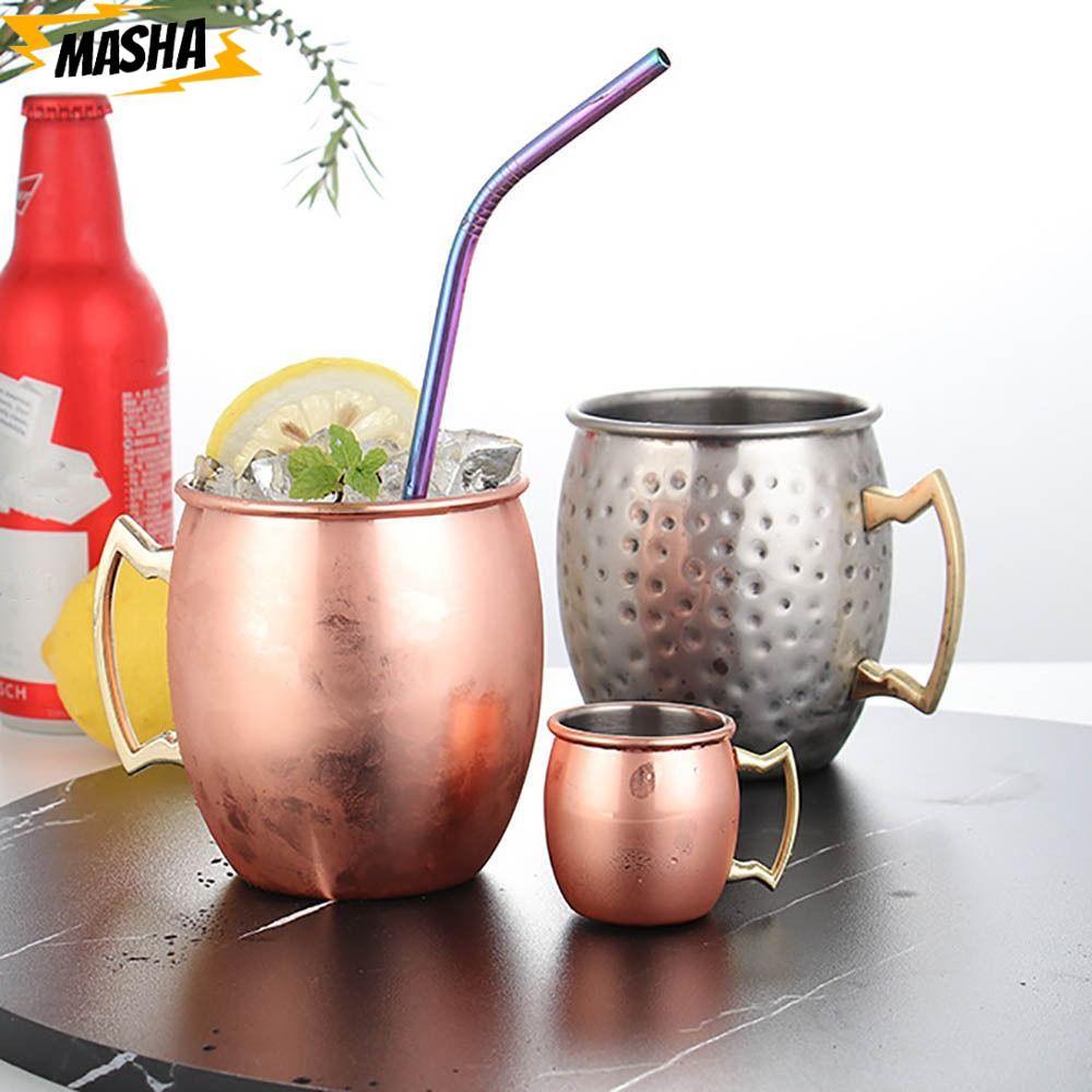 ถ้วยทองแดงบริสุทธิ์, Handcrafted หนาถ้วยแก้ว, กับ Strong Riveted จับ 500ml แปรงลักษณะ Moscow Mule Mo