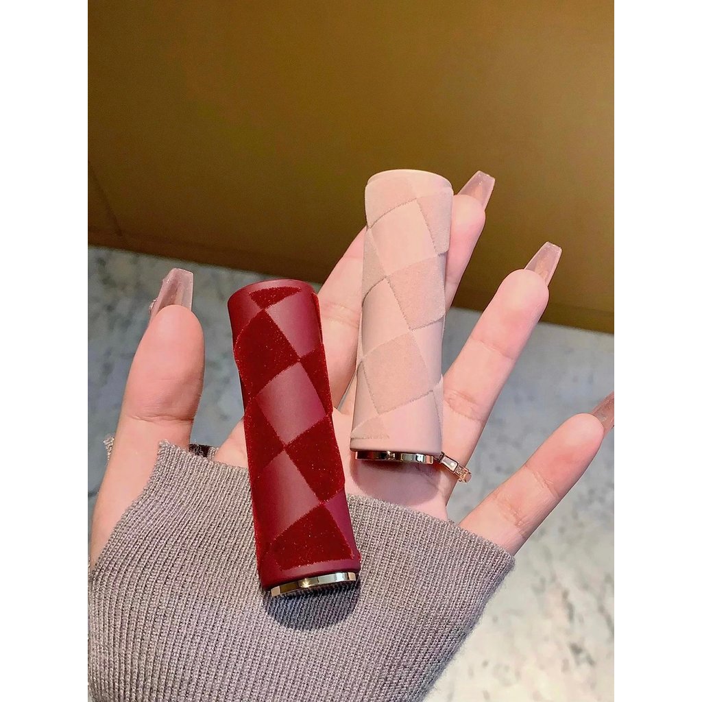 จริง ไม่ซ่อนตัว!!Lancome lancome Christmas Valentines Day Limited Velvet Checkerboard Small Waist Li