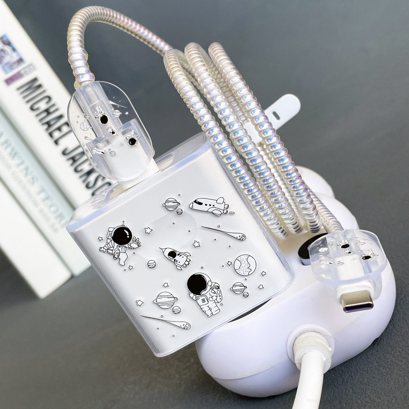 เหมาะสําหรับ Huawei mate70pro P70pro + pura70pro สายชาร์จข้อมูลเคสป้องกันไขลาน