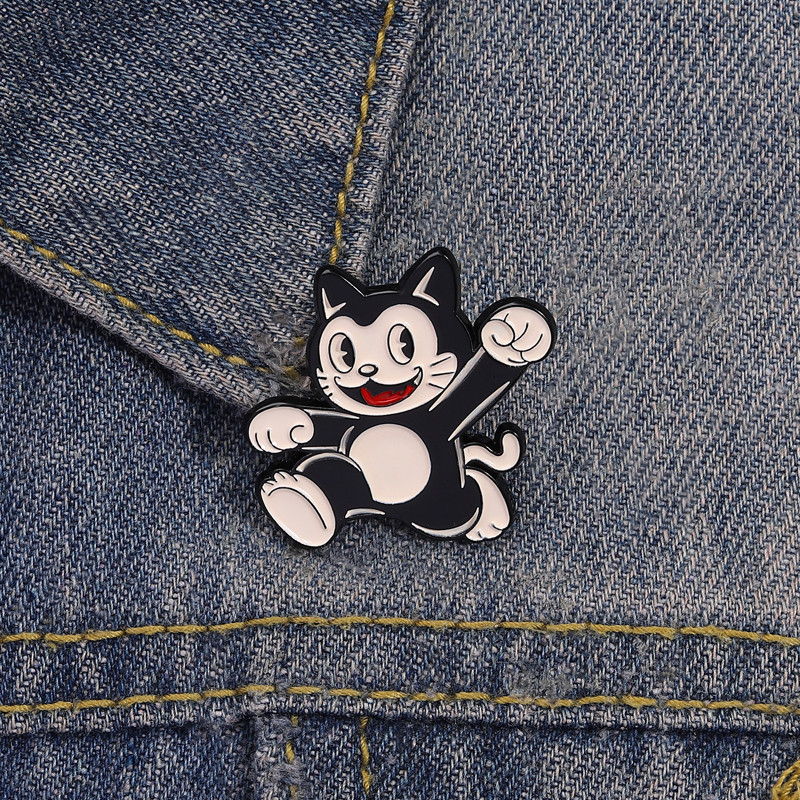 เข็มกลัดแฟชั่นลายแมวน่ารักสไตล์ญี่ปุ่น สินค้าสำหรับตกแต่งเสื้อผ้า กระเป๋า และของขวัญ