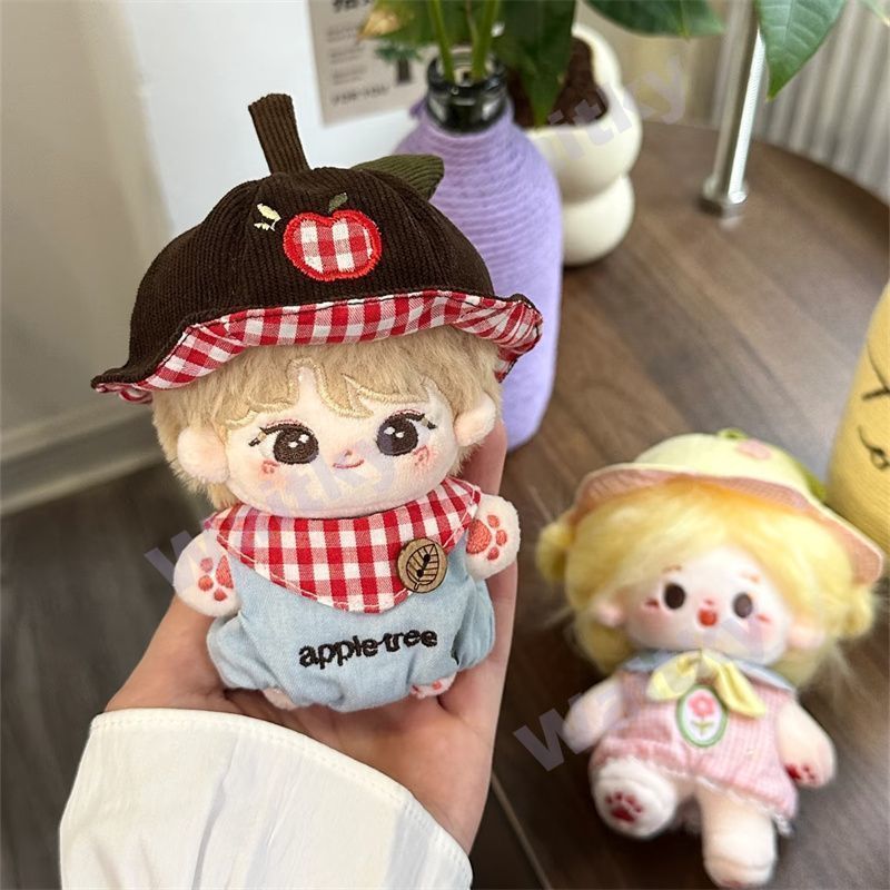 Waitky New 10cm Doll clothes set "Apple and Tree" cotton Doll dress-up Set น่ารัก มีในสต็อก