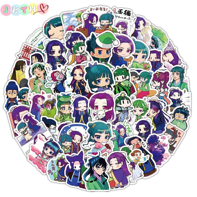 JKTH 53pcs Maomao Apothecary Diaries สติกเกอร์ Jinshi อะนิเมะ Decals ของเล่นเด็กรถสเก็ตบอร์ดแล็ปท็อป