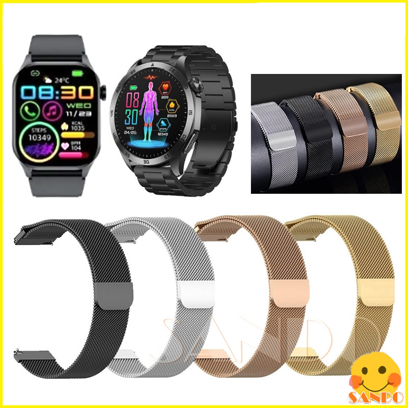 สายโลหะ PureHealth Life HR6 นาโน Pure Health PH Life HR5 PRO HR5S สมาร์ทวอท์ช milan สายโลหะแม่เหล็กเ