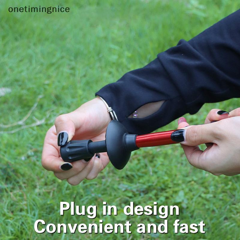 Onetimingnice 6 ชิ้นเคล็ดลับยางสําหรับ Trekking Pole Nordic Walking Stick เดินป่า Cane Onetimingnice