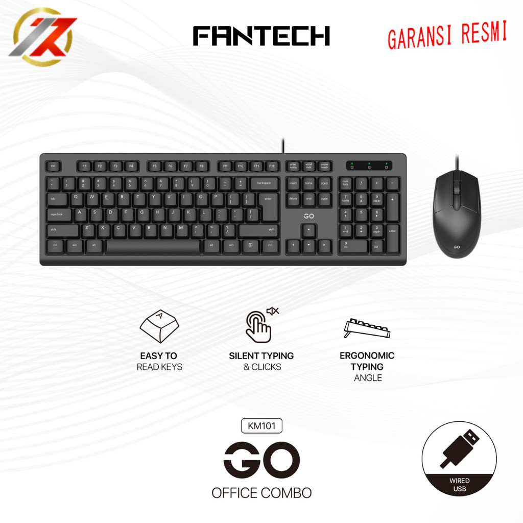 FANTECH GO KM101 OFFICE COMBO คีย์บอร์ดเมาส์ | FANTECH GO KM101 Office Keyboard Mouse Combo