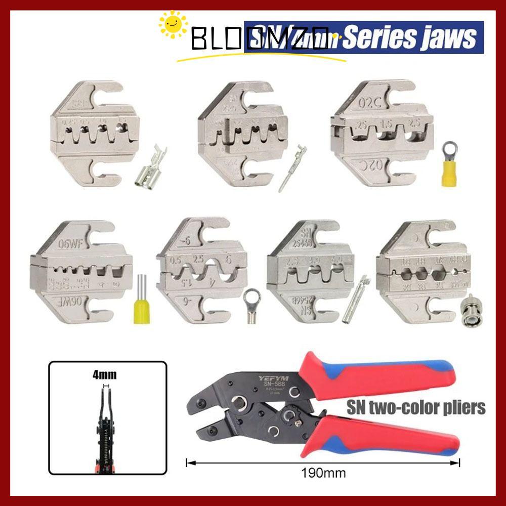 จัดส่งจากประเทศไทยBLOOMZO SN CRIMPING คีม Jaw, SN-2546B 02C Alloy CRIMPING คีมขากรรไกร, 48B 58B กว้าง 4mm 06WF 2549 03H เปลี่ยน Dies
