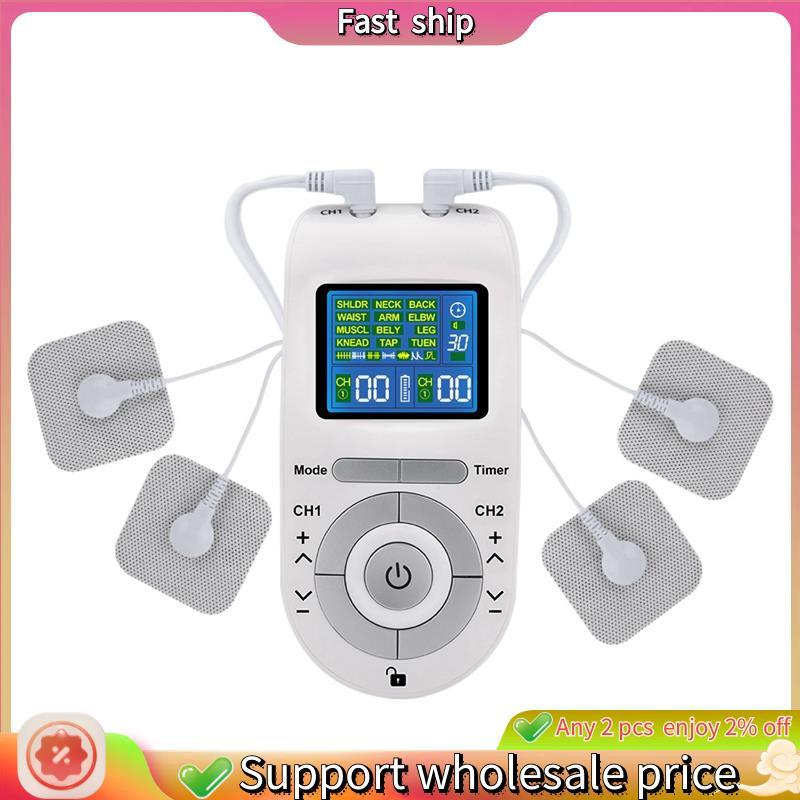 จัดส่งรวดเร็ว-12 โปรแกรม TENS Body Massager การฝังเข็มแบบดิจิตอล EMS อุปกรณ์บําบัดเครื่องชีพจรไฟฟ้าเครื่องกระตุ้นกล้ามเนื้อ