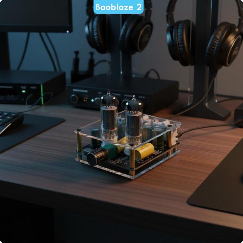 [baoblaze2] บอร์ดปรีแอมป์เสียงปรับ 6J3 หลอด Preamplifier โมดูลไฮไฟสูญญากาศหลอดเครื่องขยายเสียงสําหรั