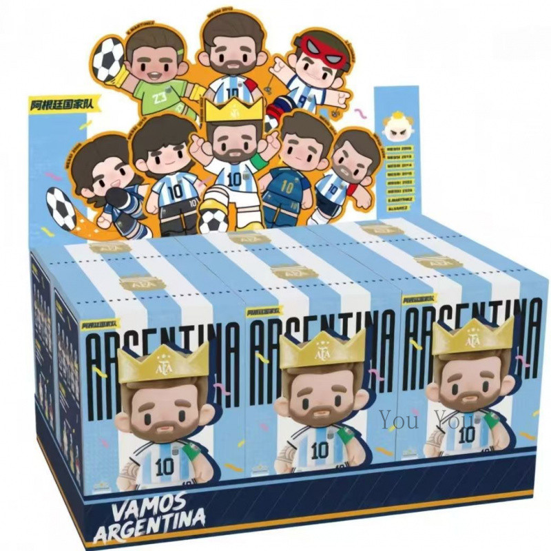 ของแท้ CUTEWOOD 2026 ฟุตบอลโลก เมสซี อาร์เจนตินา ตุ๊กตาปลูกขน กล่องสุ่ม พวงกุญแจ กล่องเต็ม 6 -087