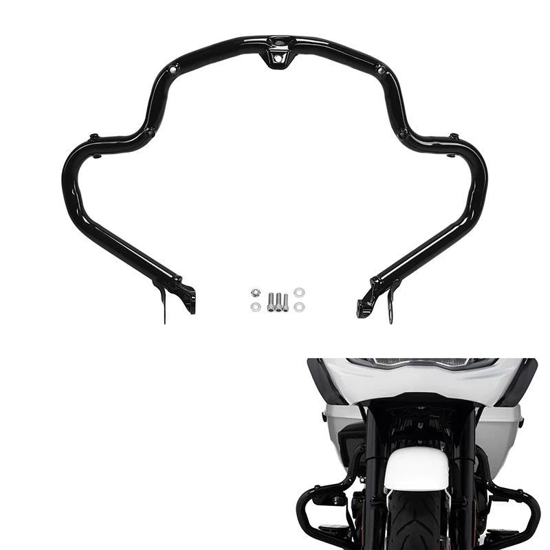 W Motorcycle Highway Engine Guard Crash Bar For Harley CVO Street Glide Road Glide 2023-2025 Road Gl