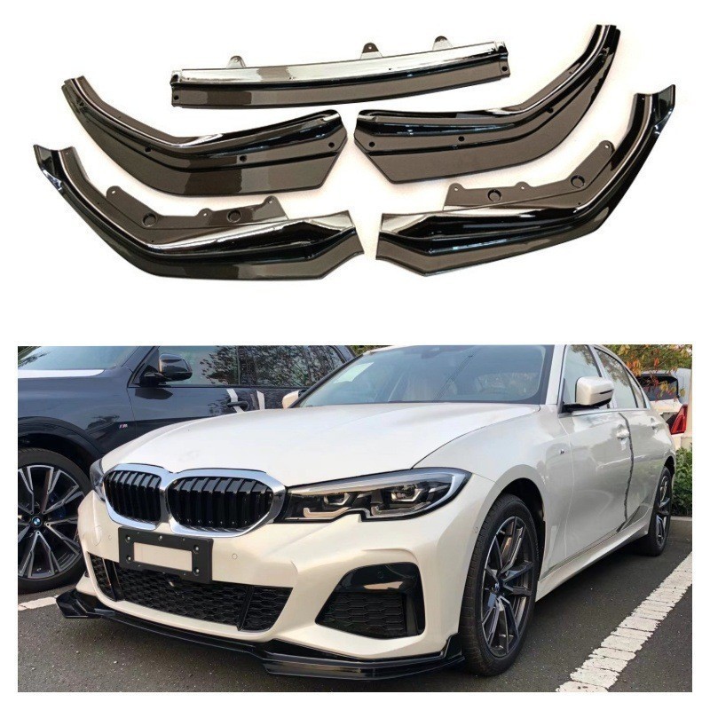 เหมาะสําหรับ 20-23 BMW/3 Series G20 MP Competitive Front Shovel Front Lip 5-Stage Car Accessories อุ
