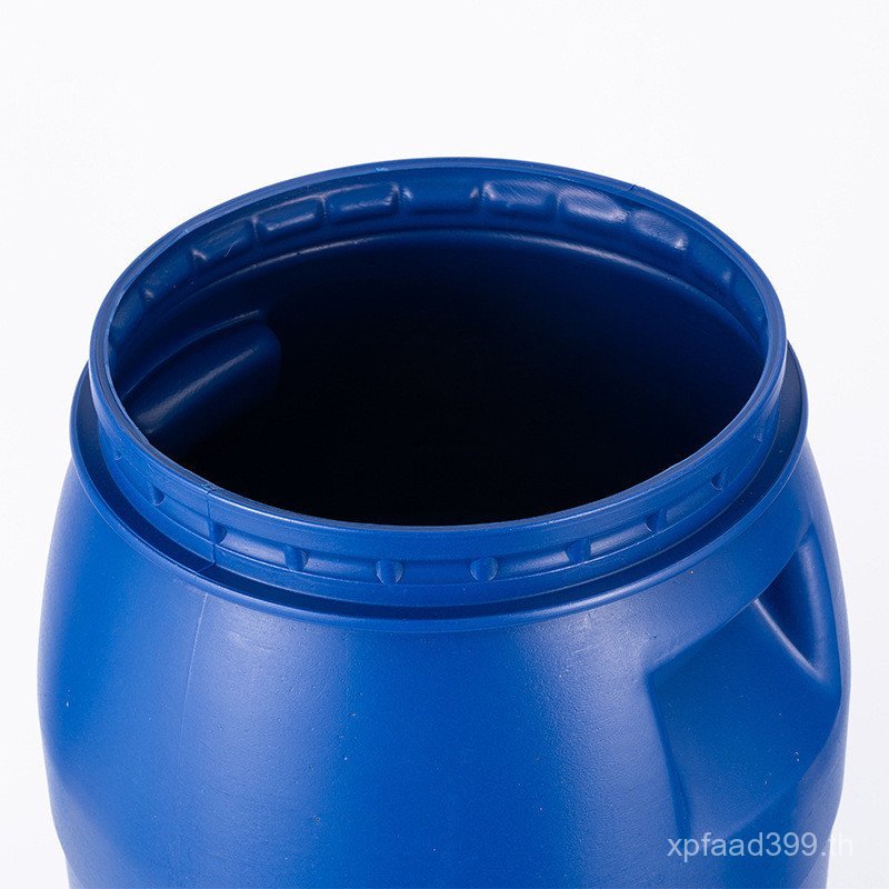 25L50L60L120L หนา Barrel หน้าแปลนพร้อมฝาปิดวัสดุใหม่ 200L Hoop Iron Hoop Barrel กระบอกพลาสติกทรงกระบ