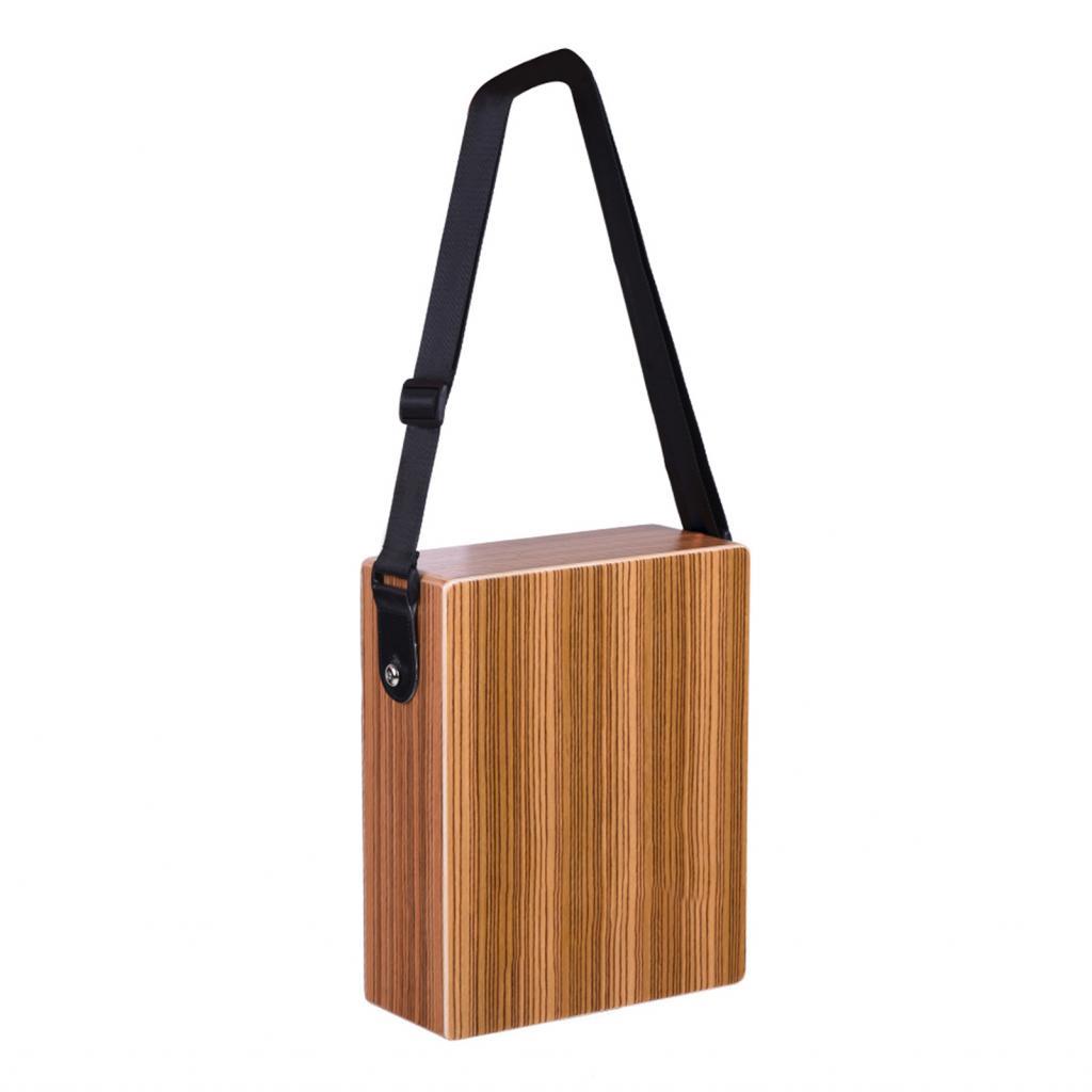 First_Mall-ph C-68Z Portable Traveling Cajon Box Drum Hand Wood Percussion Instrument with Strap Car