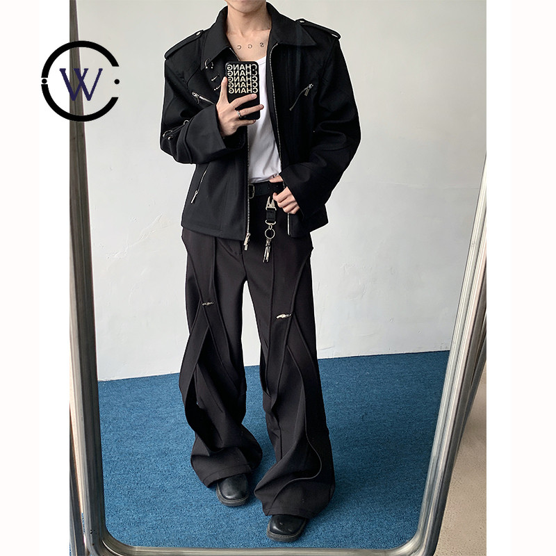 Dark Series KZ40PG998 กางเกงสำหรับผู้ชาย ดีไซน์เฉพาะ สไตล์สมาร์ท