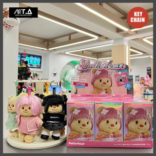 พร้อมส่ง🇹🇭 MTA. Butterbear OOTD Dress-Up Bear Pendant Keychain พวงกุญแจ Blind Box（กด6ชิ้น=1box）