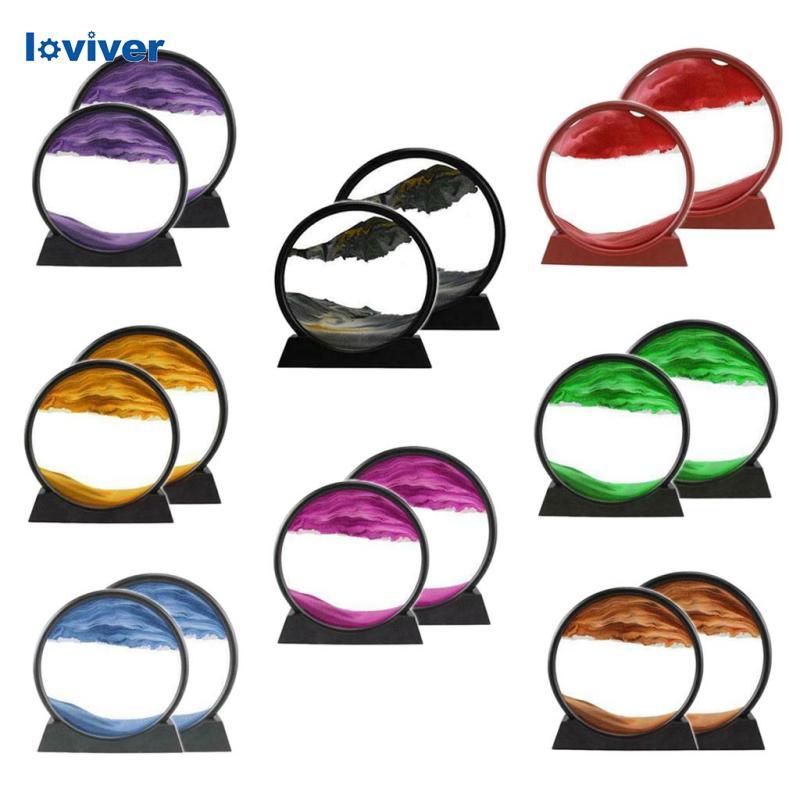[Loviver] Vision Sand Picture 3D Deep Sea Sand-scape Flowing Sand Art ของเล่นนาฬิกาทราย