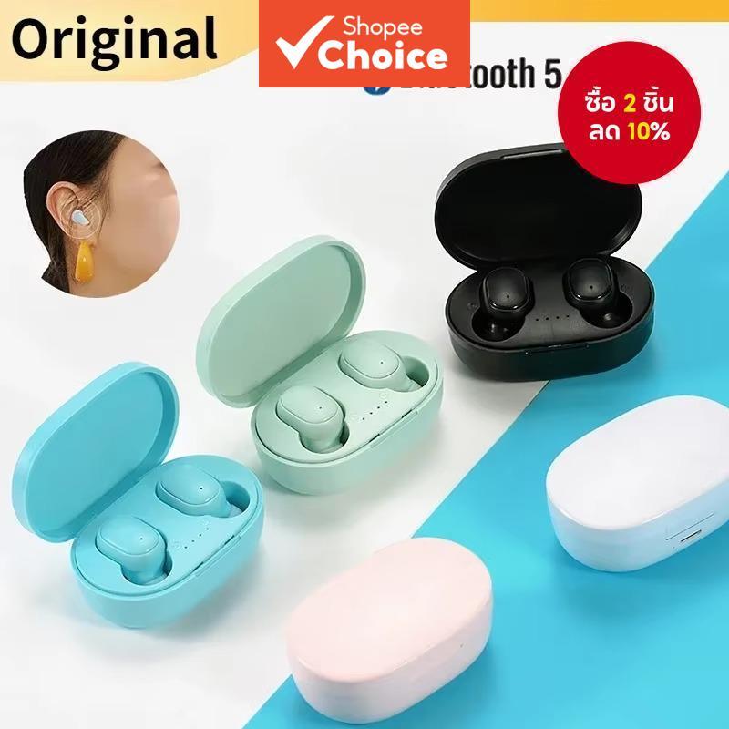 A6S TWS หูฟังไร้สายบลูทูธน้ําหนักเบาสไตล์หูฟังหูฟังกันน้ําสําหรับเล่นเกมกีฬาหูฟังชนิดใส่ในหูพร้อมไมโ