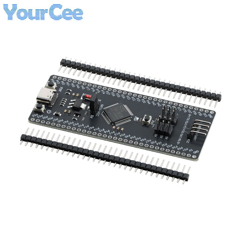 STC32G12K128 LQFP64 32 บิต 8051 Microcontroller Core การเรียนรู้การพัฒนาโมดูล Tpye C USB ดาวน์โหลด B