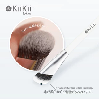 KiiKii แปรงรองพื้นแบบมุมเฉียง ขนสังเคราะห์คุณภาพสูง ปกปิดเนียน แต่งหน้ารองพื้นแนบผิว