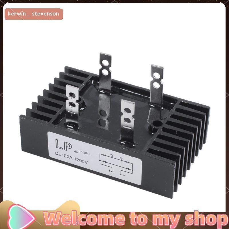 100Amp 1200Volts 4 Pins 1 เฟสไดโอดสะพาน Rectifier QL100 ประเภท