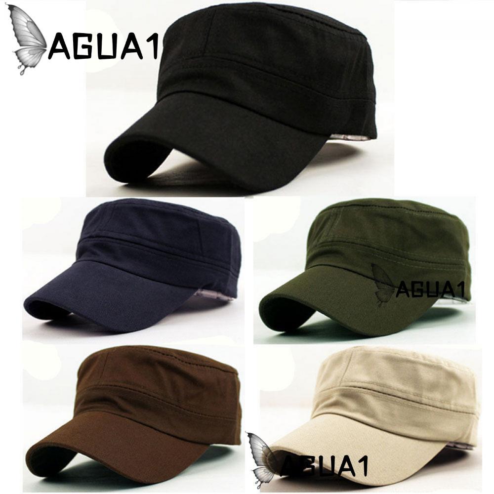 AGUA1 Plain Cap Vintage Outdoor Patrol Cotton