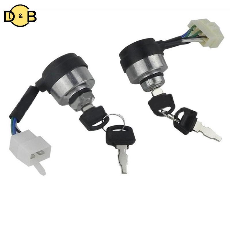 [DB] 4/6 Wire Way เครื่องกําเนิดไฟฟ้าเบนซินเริ่มต้น Key Lockbination Switch สําหรับ 2-3KW 168F และ 5