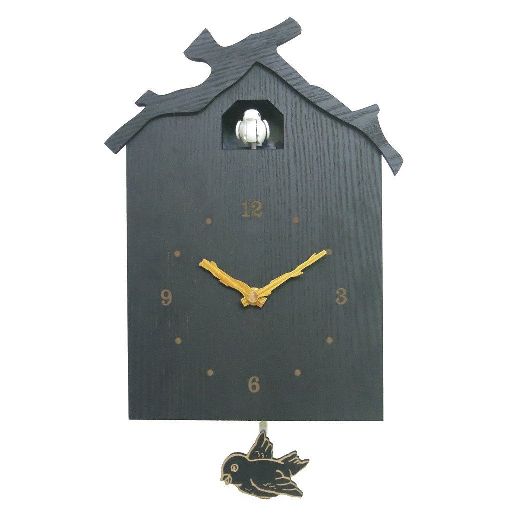 Cuckoo Swing Pastoral Wall Clock Cuckoo นาฬิกา Cuckoo นาฬิกาไม้บุคลิกภาพเวลาเวลาในรายชั่วโมง SR2E