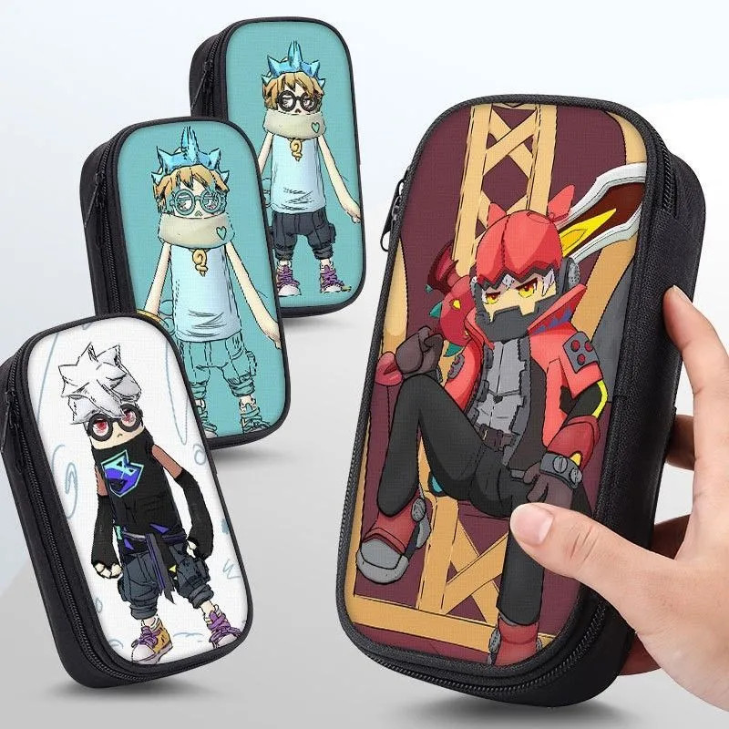 Sausage Party Boy Style Junior High School Student Pencil Case Stationery Storage ความจุขนาดใหญ่