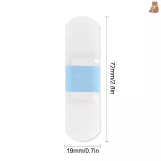 [TA] 120 ชิ้นโปร่งใสกันน้ํา Band Aid กาวทางการแพทย์แถบพลาสเตอร์สําหรับบาดแผลกีฬาอาบน้ํา TH