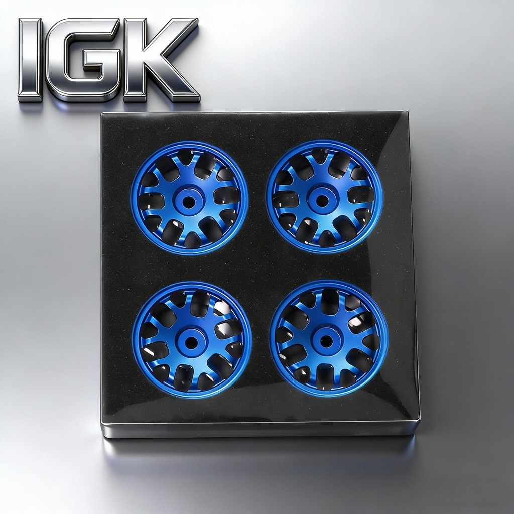 ขอบล้อโลหะ 42 มม. 4 ชิ้น - อะไหล่อัพเกรดสําหรับ 1/10 Tamiya M03/M04/M05-M08/MB-01/XM-01/MF01-X RC รถ