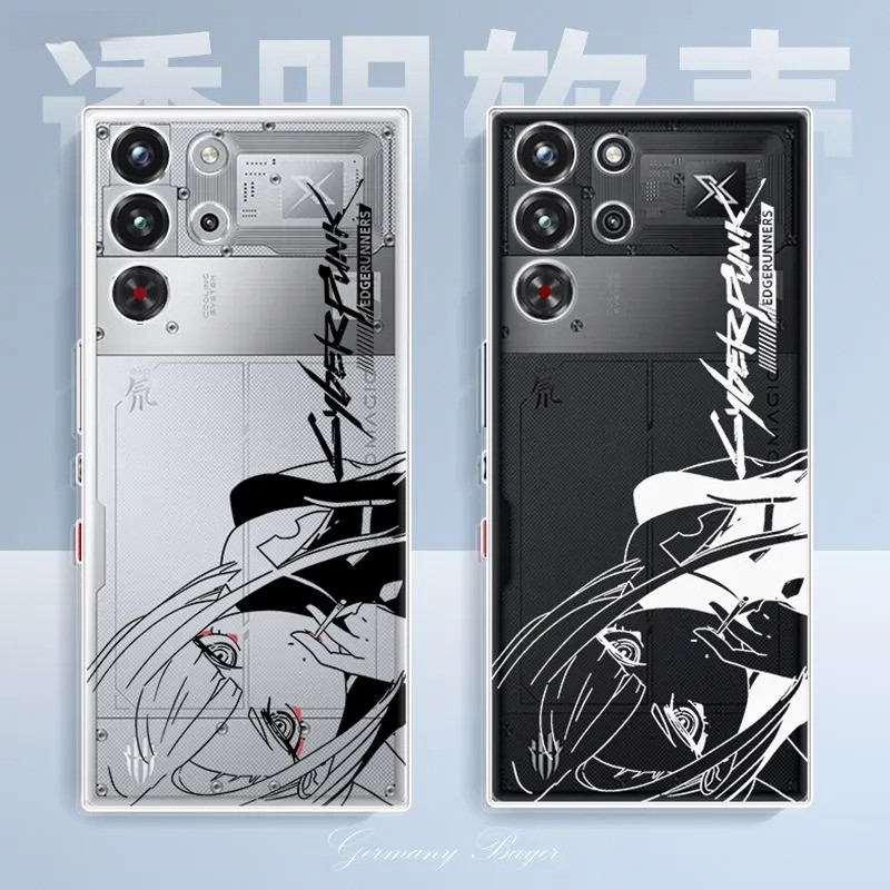 สําหรับเคสโทรศัพท์ RedMagic 10 Pro RedMagic 10S Pro ฝาครอบป้องกันโปร่งใสบางเฉียบ Original Soft Case