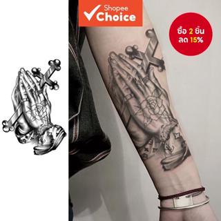 15 วันกันน้ํากุหลาบมือรอยสักชั่วคราวร่างกายจริงศิลปะกึ่งถาวร