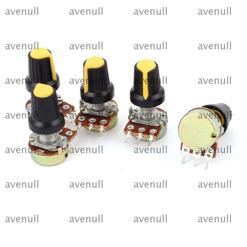 AVENEL Potentiometer, 1K Ohm 3 Terminal, B1K Rotary Audio B Type