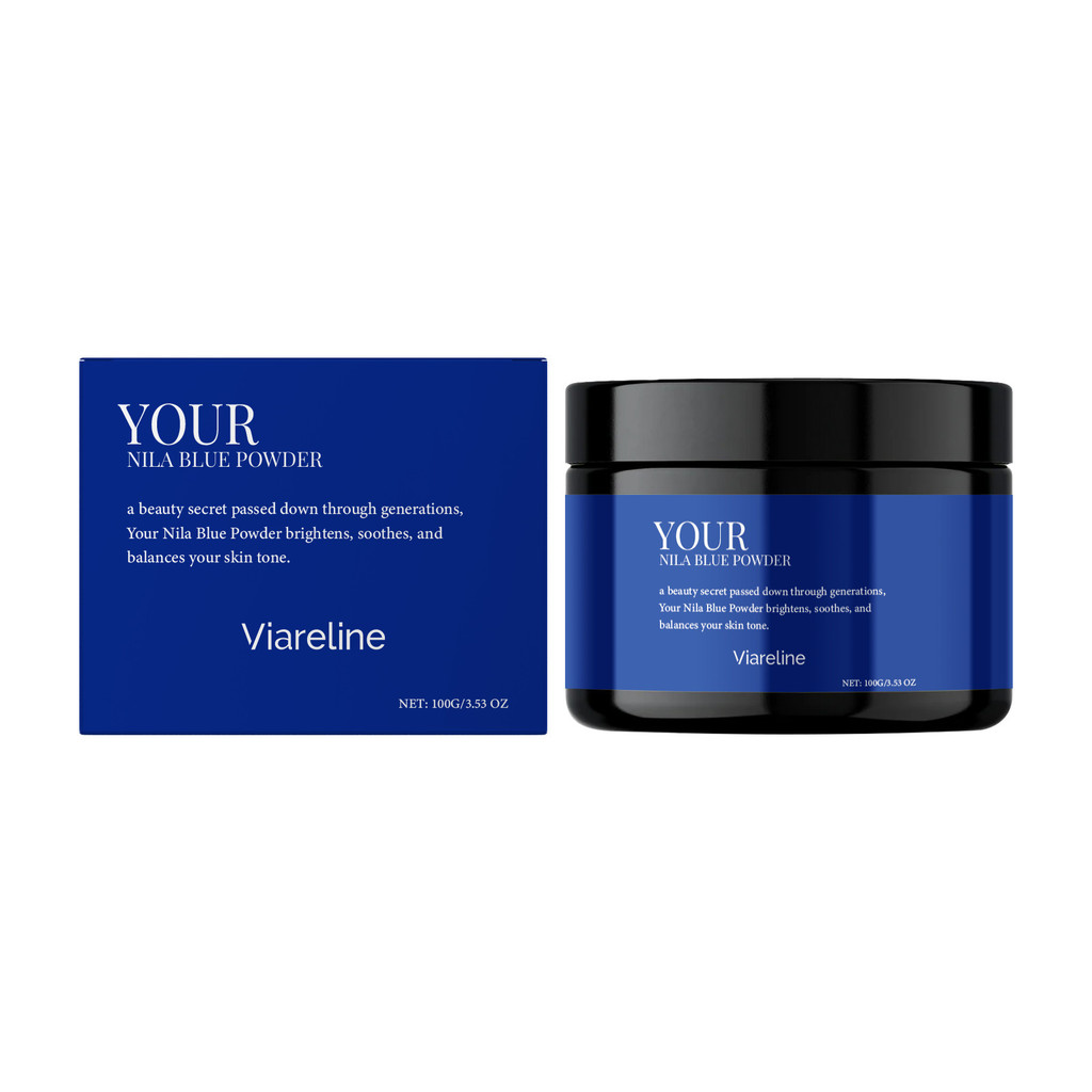 VIARELINE Indigo Apply Mask Powder Oil Control Moisturizing Delicate Pores Brighten Skin Tone Apply 