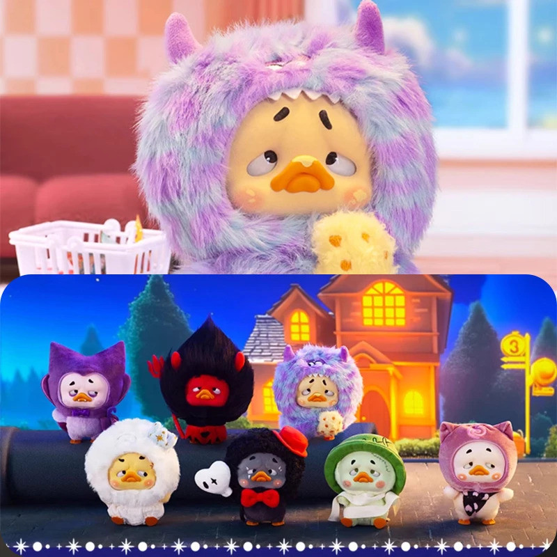 【ของแท้ 100%】Upsetduck Colorful Player Duck Series Blind Box Upset Duck พวงกุญแจจี้กล่องลึกลับและของ