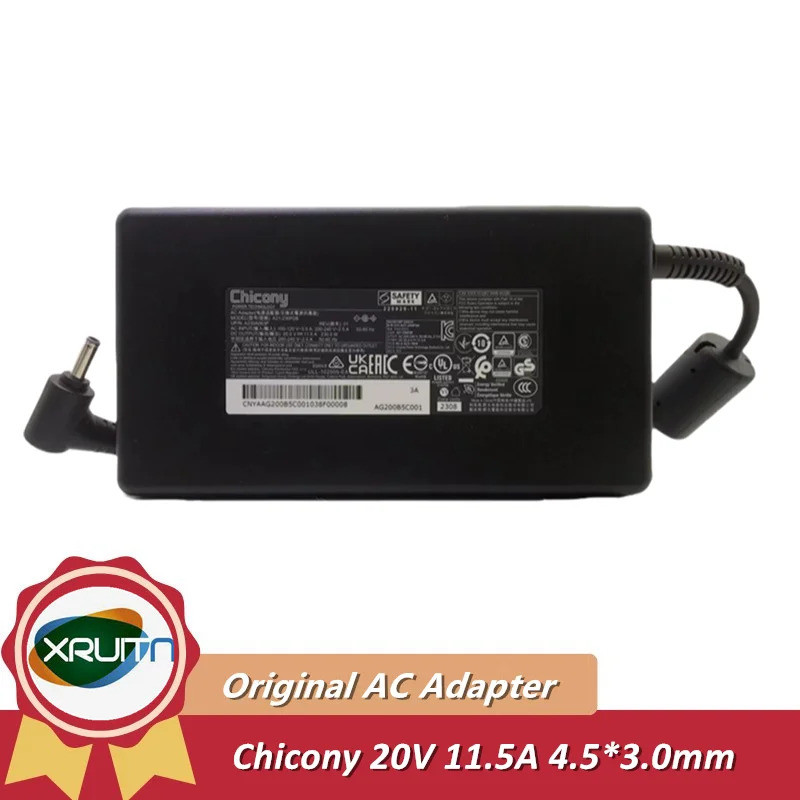 ของแท้ Chicony A17-230P1B A230A063P A21-230P2B 20V 11.5A 230W อะแดปเตอร์ AC แล็ปท็อปชาร์จแหล่งจ่ายไฟ