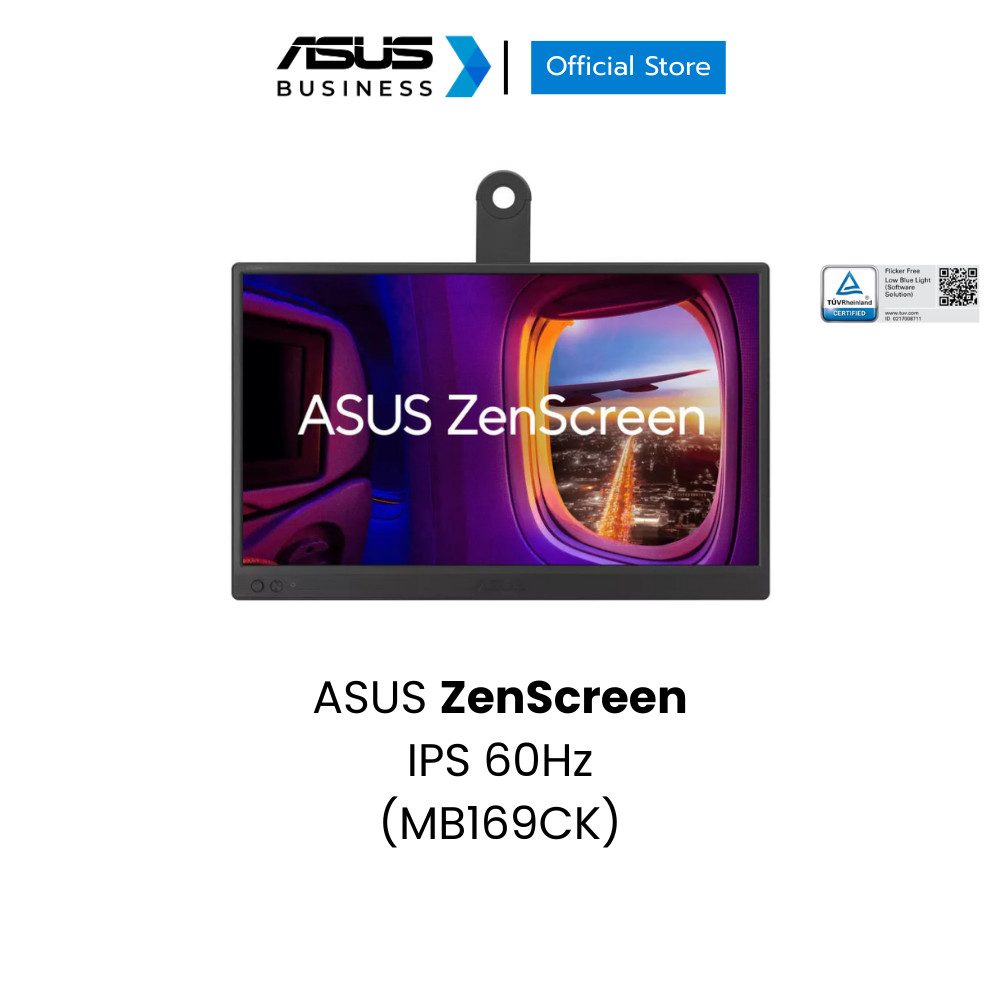 ASUS ZenScreen (MB169CK) 23.8", IPS, Full HD (1920x1080), 60Hz, 5ms (GTG)
