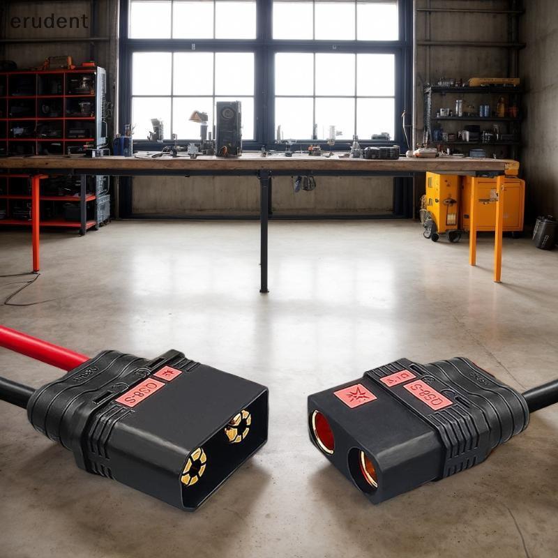 Erudent ชาย 4 มม.Bullet Banana Plug สายชาร์จ 10AWG 30 ซม. QS8 Heavy Duty สายชาร์จตะกั่วใหม่